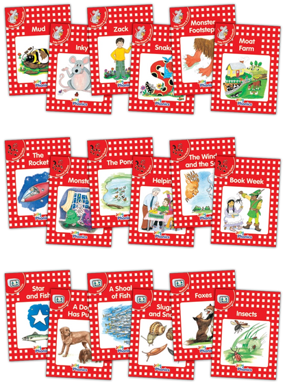 Jolly Phonics Decodable Readers Level 1 (Red Level) Complete Set (18 Titles) - ABC School Supplies