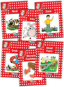 Jolly Phonics Decodable Readers Level 1 (Red Level) Inky & Friends - ABC School Supplies