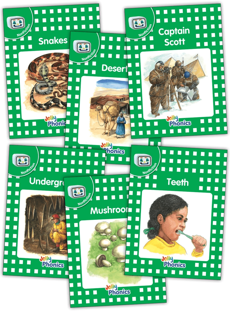 Jolly Phonics Decodable Readers Level 3 (Green Level) Nonfiction - ABC School Supplies
