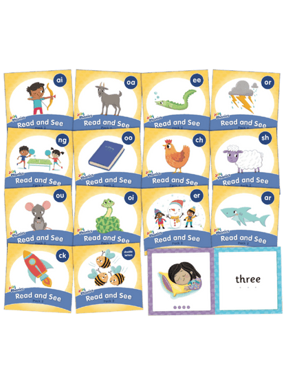 Jolly Phonics Decodable Readers - Read And See, Pack 2 (New Edition) (Level 0) - ABC School Supplies