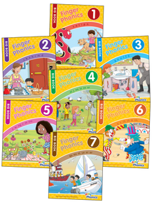 Jolly Phonics Finger Phonics Big Books 1 - 7 - ABC School Supplies