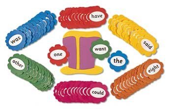 Jolly Phonics Tricky Word Wall Flowers (Print Letters ) - ABC School Supplies