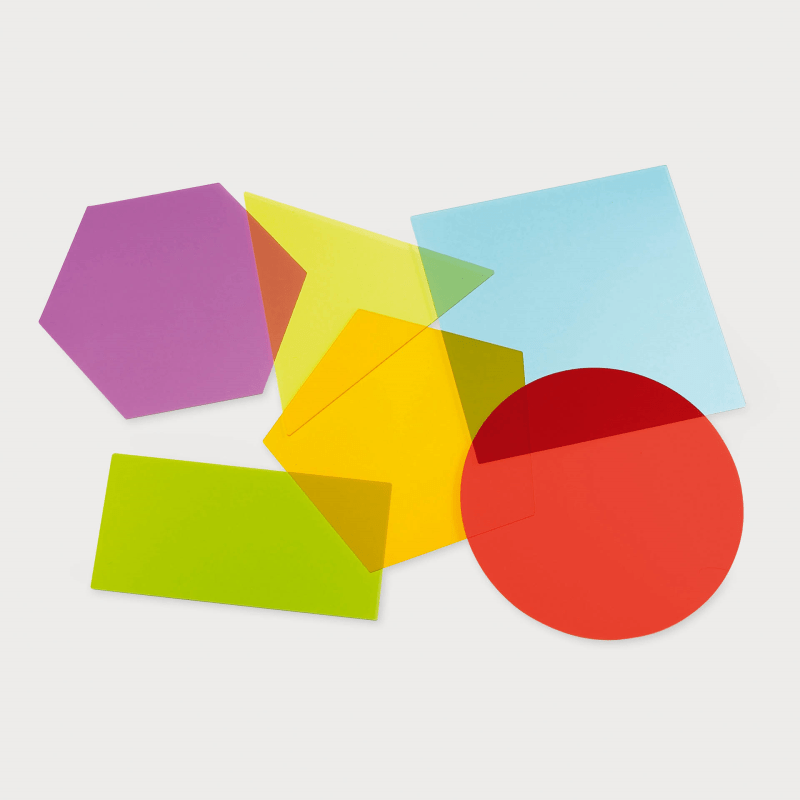 Jumbo Colour Mixing Shapes Pack of 6 - ABC School Supplies