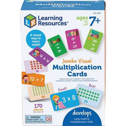 Jumbo Visual Multiplication Cards - ABC School Supplies