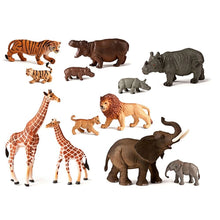 Jungle Animals With Babies (12 Figures) - ABC School Supplies