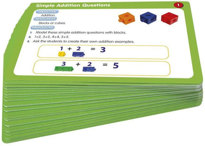 Junior Learning 50 Link Cube Activity Cards - ABC School Supplies