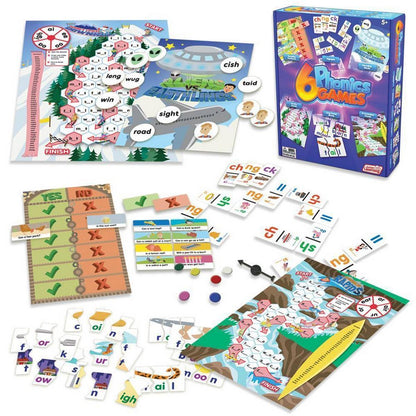 Junior Learning 6 Phonics Games - ABC School Supplies
