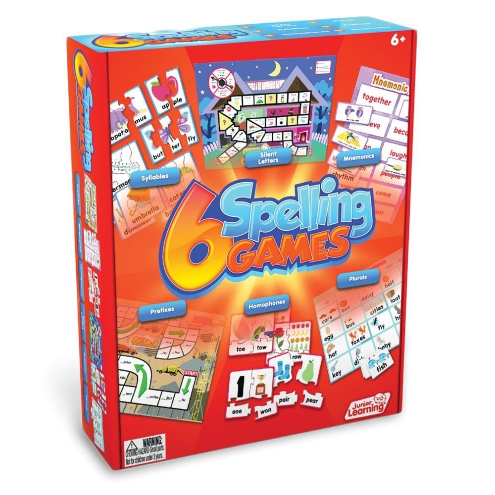 Junior Learning 6 Spelling Games - ABC School Supplies