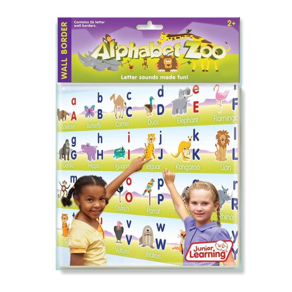 Junior Learning Alphabet Zoo Wall Border - ABC School Supplies