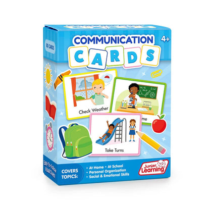 Junior Learning Communication Cards Set of 80 - ABC School Supplies