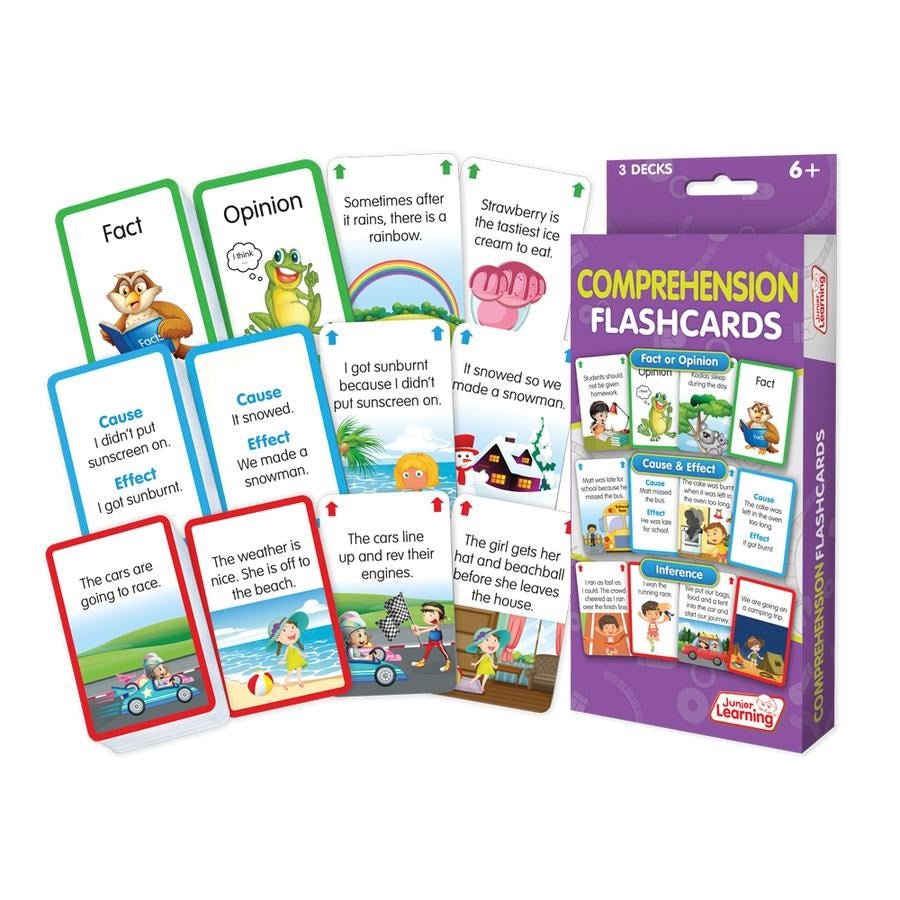 Junior Learning Comprehension Flashcards - ABC School Supplies