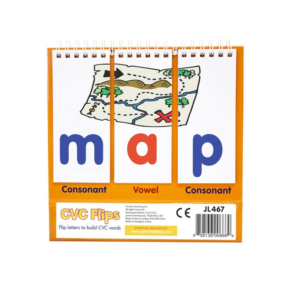 Junior Learning CVC Flip Book - ABC School Supplies