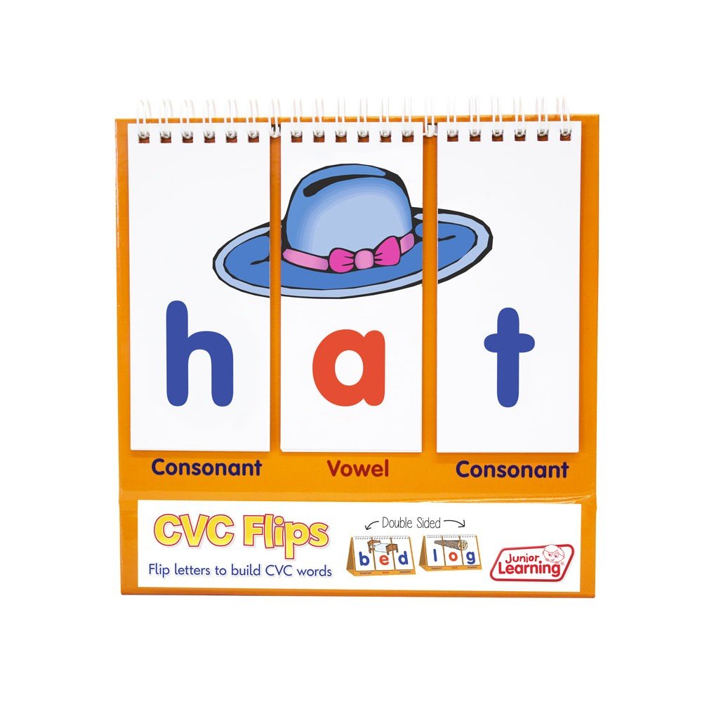 Junior Learning CVC Flip Book - ABC School Supplies