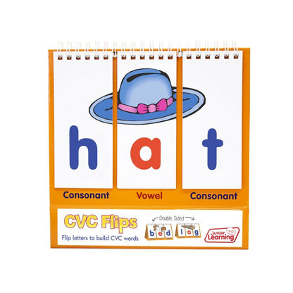 Junior Learning CVC Flip Book - ABC School Supplies