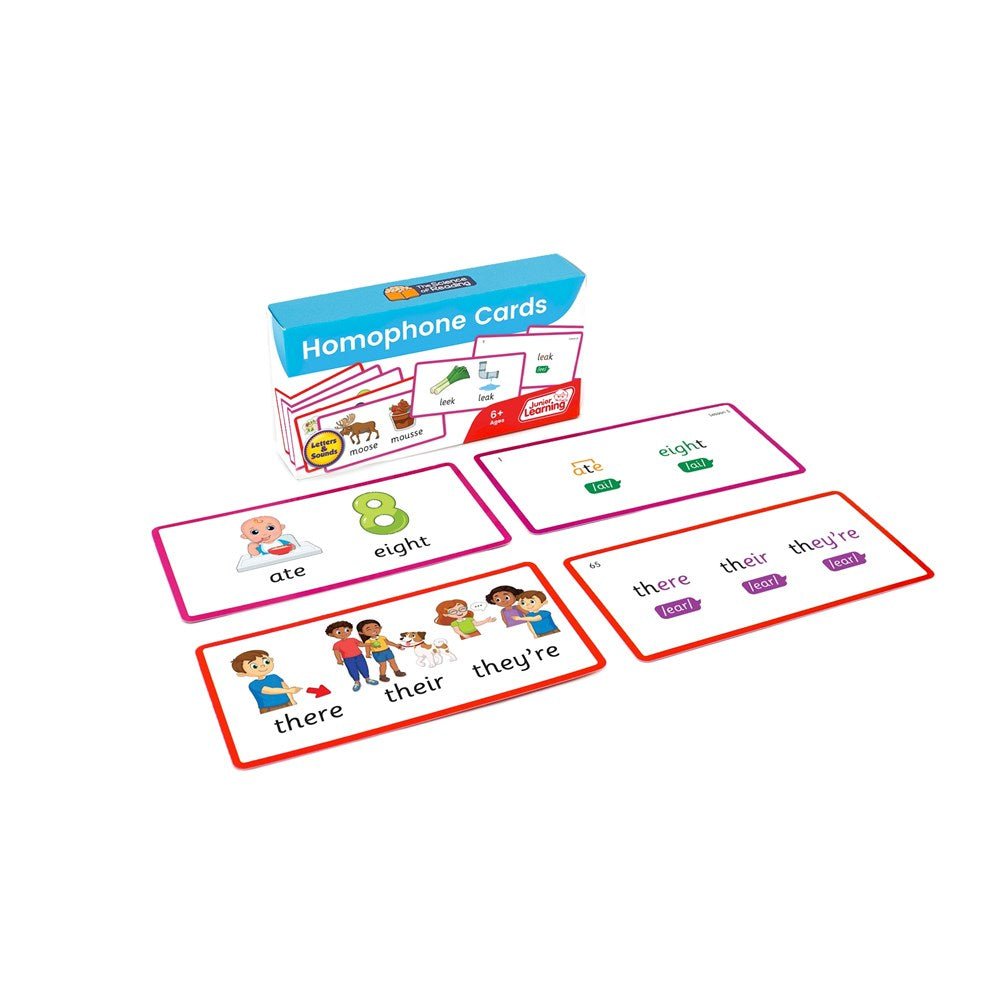 Junior Learning Homophone Cards - ABC School Supplies