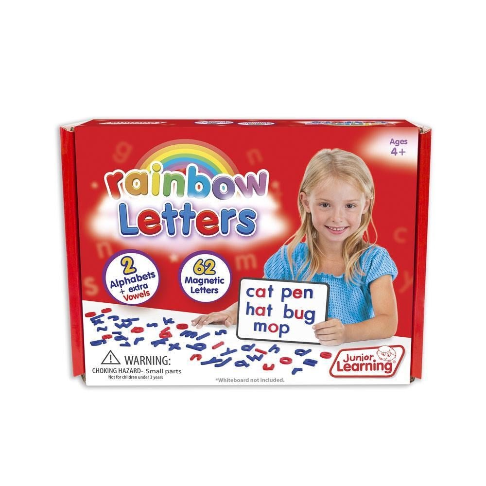 Junior Learning Magnetic Rainbow Letters - Print - ABC School Supplies