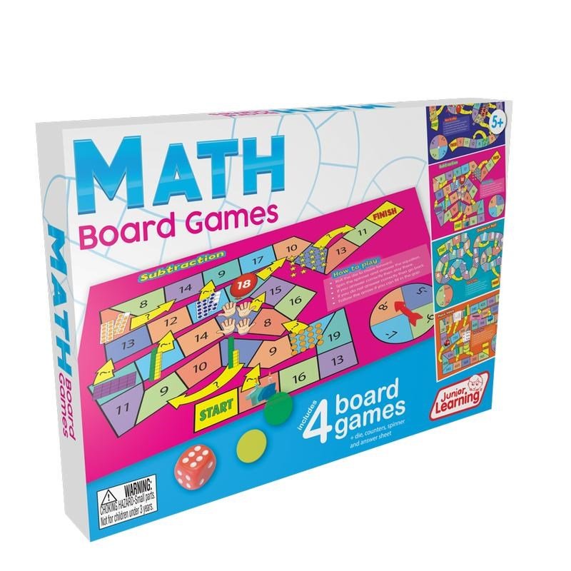 Junior Learning Maths Board Game Set Of 4 - ABC School Supplies