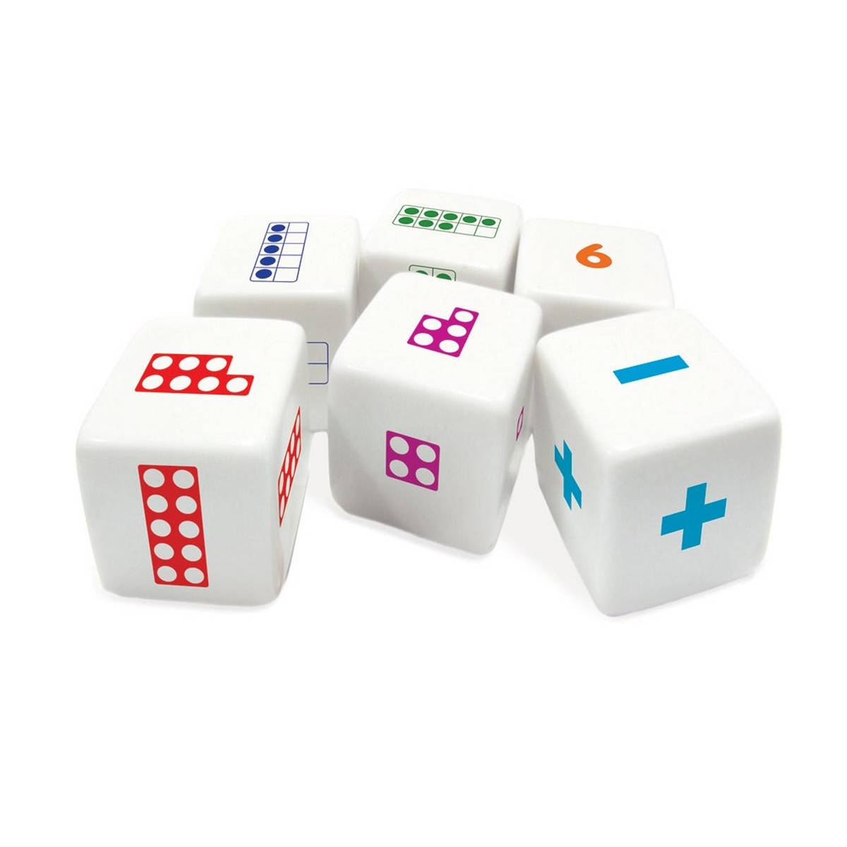Junior Learning Number Dice Set Of 6 - ABC School Supplies