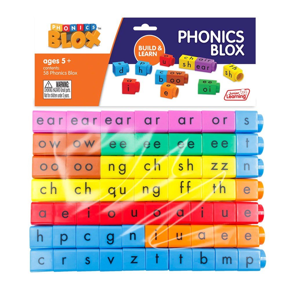 Junior Learning Phonics Blox - Rainbow Phonics - ABC School Supplies