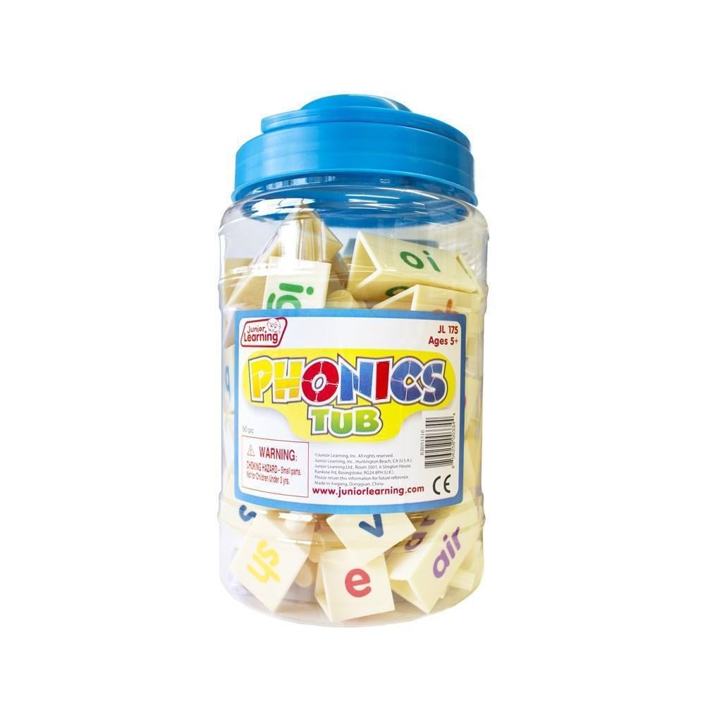 Junior Learning Phonics Tri - Blocks Tub - ABC School Supplies