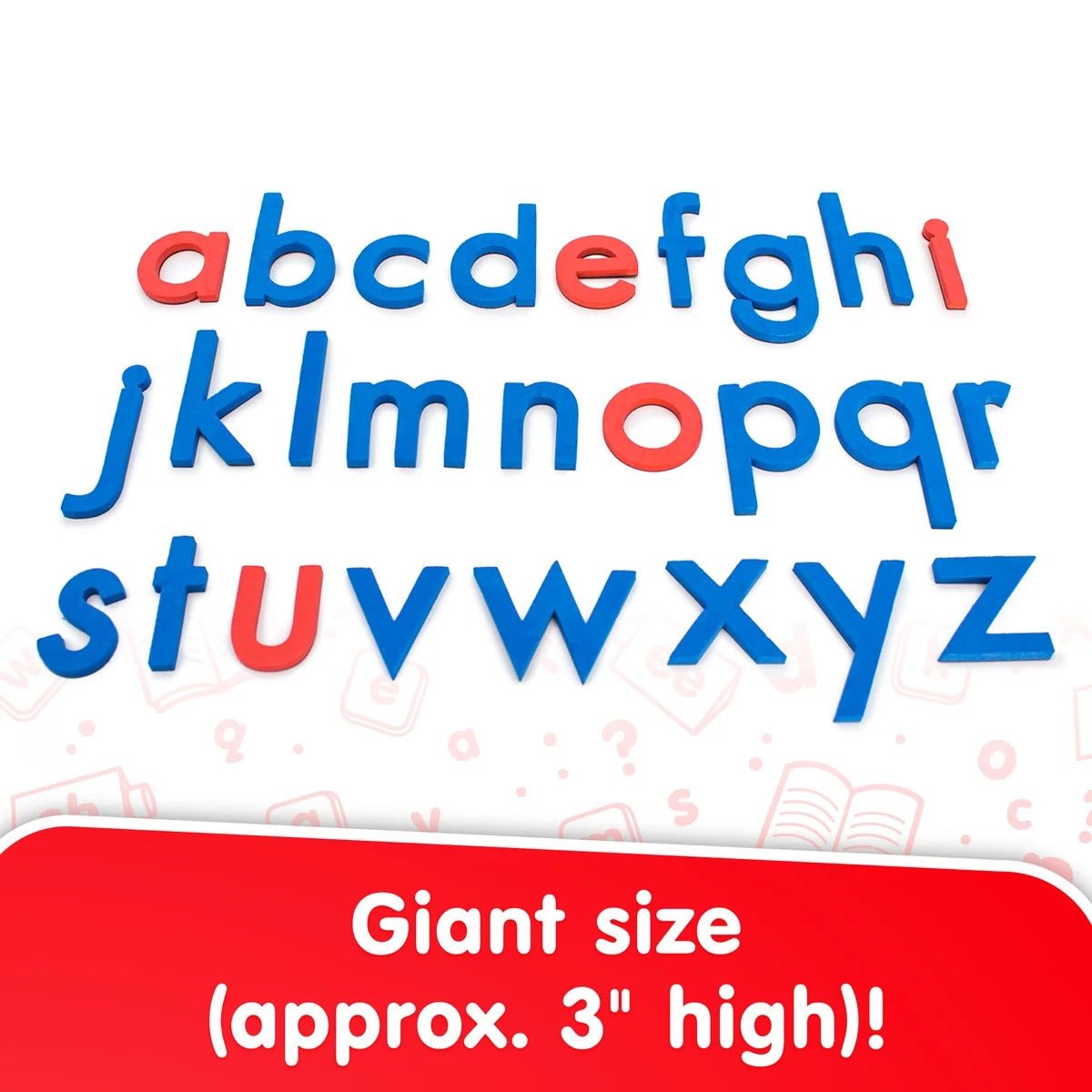 Junior Learning Rainbow Giant Alphabet Magnetic Letters Set of 26 - ABC School Supplies