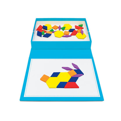 Junior Learning Rainbow Pattern Blocks - ABC School Supplies