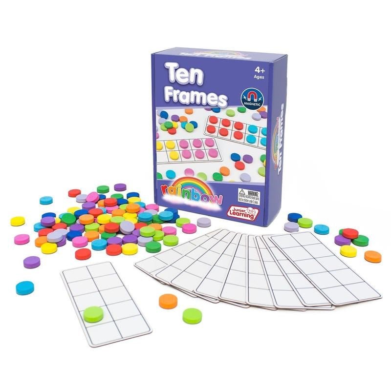 Junior Learning Rainbow Ten Frames - ABC School Supplies