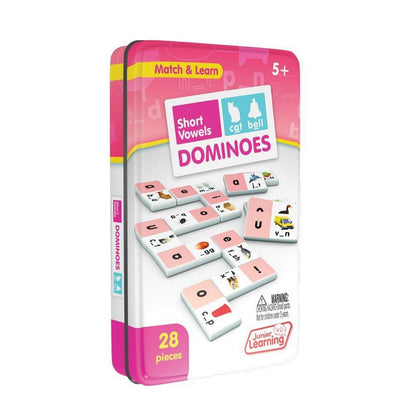 Junior Learning Short Vowel Dominoes - ABC School Supplies