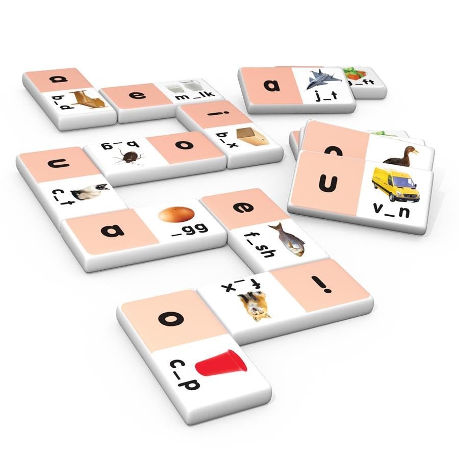 Junior Learning Short Vowel Dominoes - ABC School Supplies
