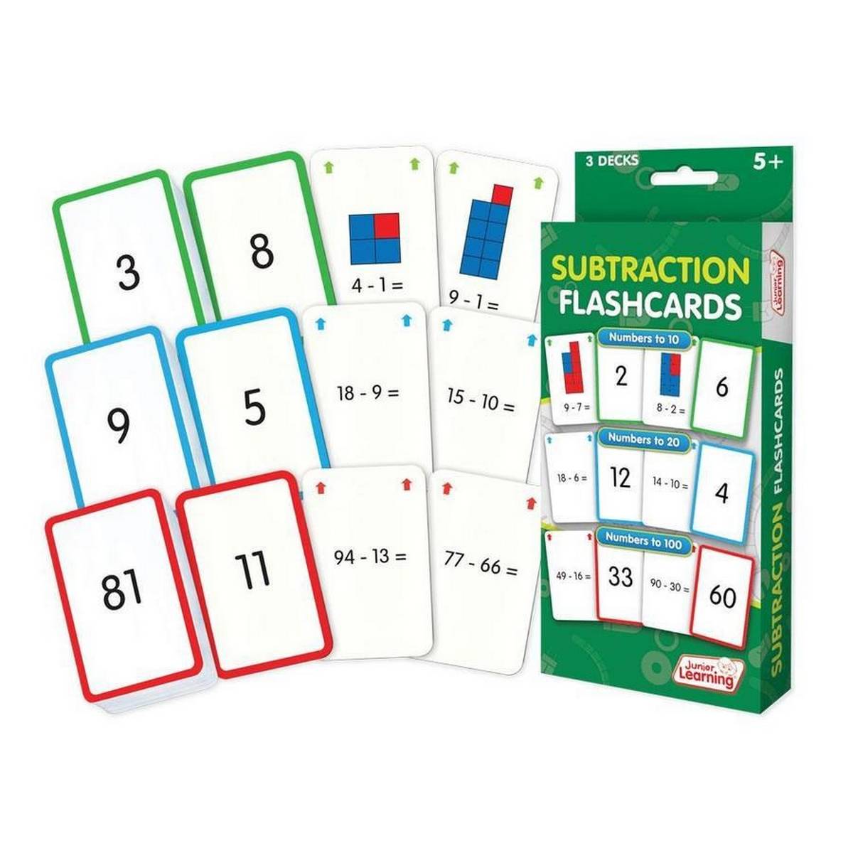 Junior Learning Subtraction Flashcards - ABC School Supplies
