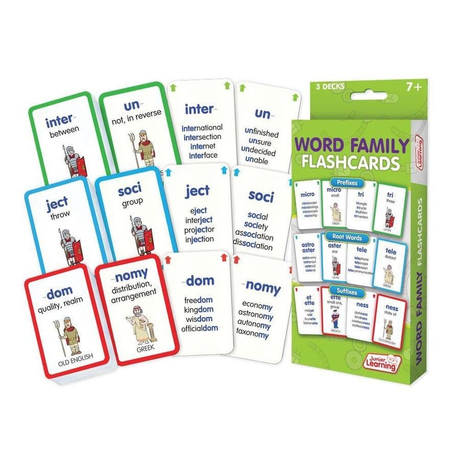 Junior Learning Word Family Flashcards - ABC School Supplies
