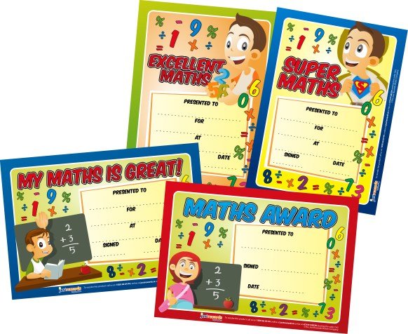 **Just Rewards Certificates Mixed Maths Award - ABC School Supplies