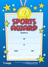 **Just Rewards Certificates Sports Award - ABC School Supplies