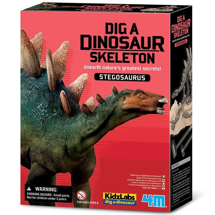KidzLabs - Dig a Dinosaur Skeleton - Stegosaurus - ABC School Supplies