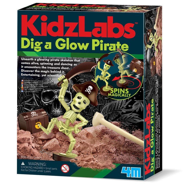 Kidzlabs - Dig a Glow Pirate - ABC School Supplies