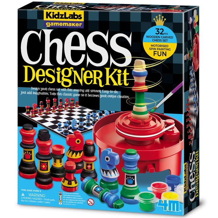 KidzLabs - Gamemaker - Motorised Spin/Chess Designer Kit - ABC School Supplies