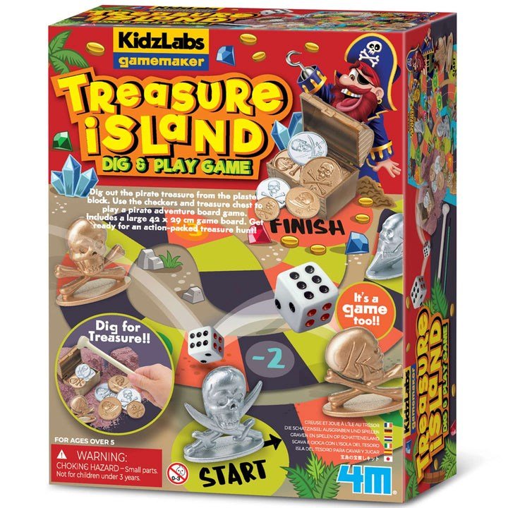 KidzLabs - Gamemaker - Treasure Island Dig & Play Game - ABC School Supplies