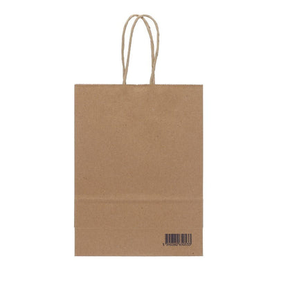 Kraft Party Bags Pack of 125 with handle - Brown - ABC School Supplies