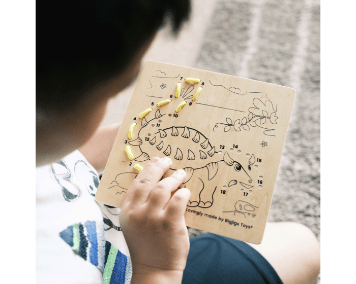 Lacing By Numbers - Dinosaurs - ABC School Supplies