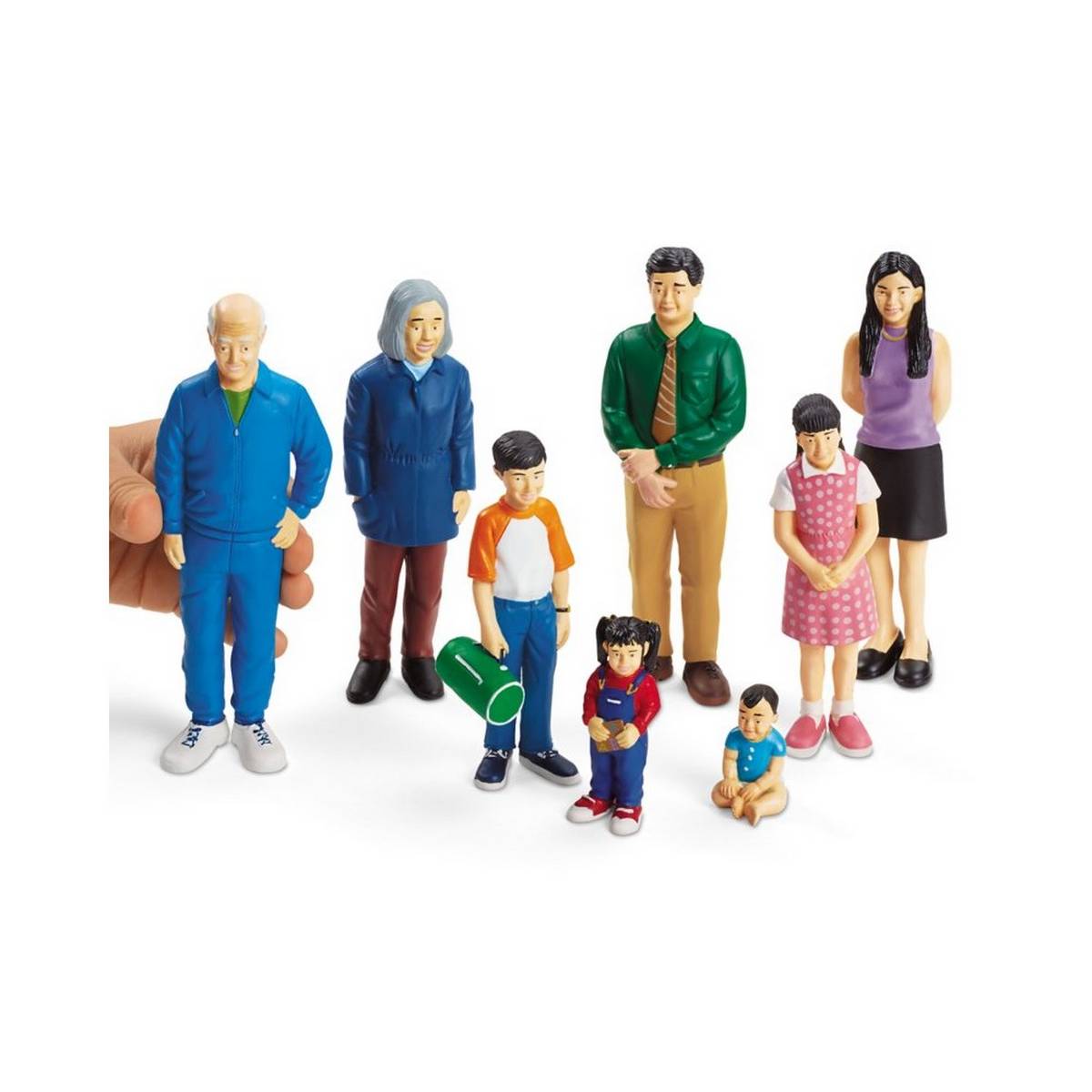 **Lakeshore Learning Block Play People - Asian Family Pack Of Eight - ABC School Supplies