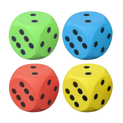 Large Foam Dice 14cm Value Set of 4 - ABC School Supplies