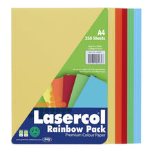 Lasercol A4 Activity Paper Assorted Colours (Pack Of 250 Sheets) - ABC School Supplies