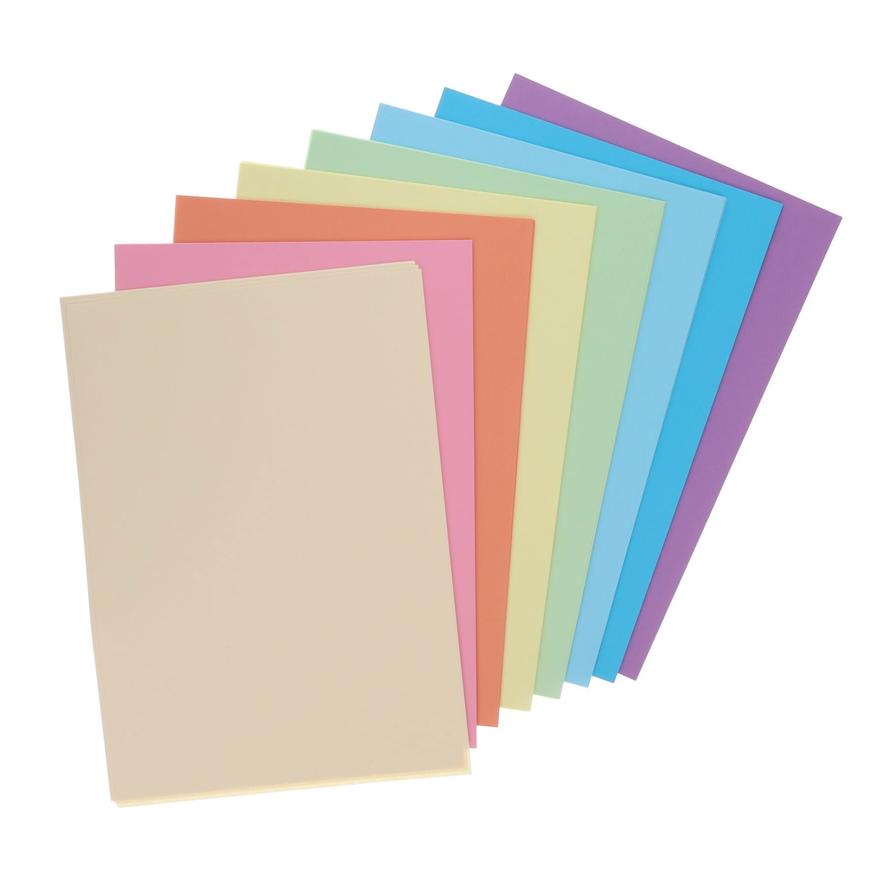 Lasercol A4 Activity Paper Assorted Pastel Colours (Pack Of 100 Sheets) - ABC School Supplies