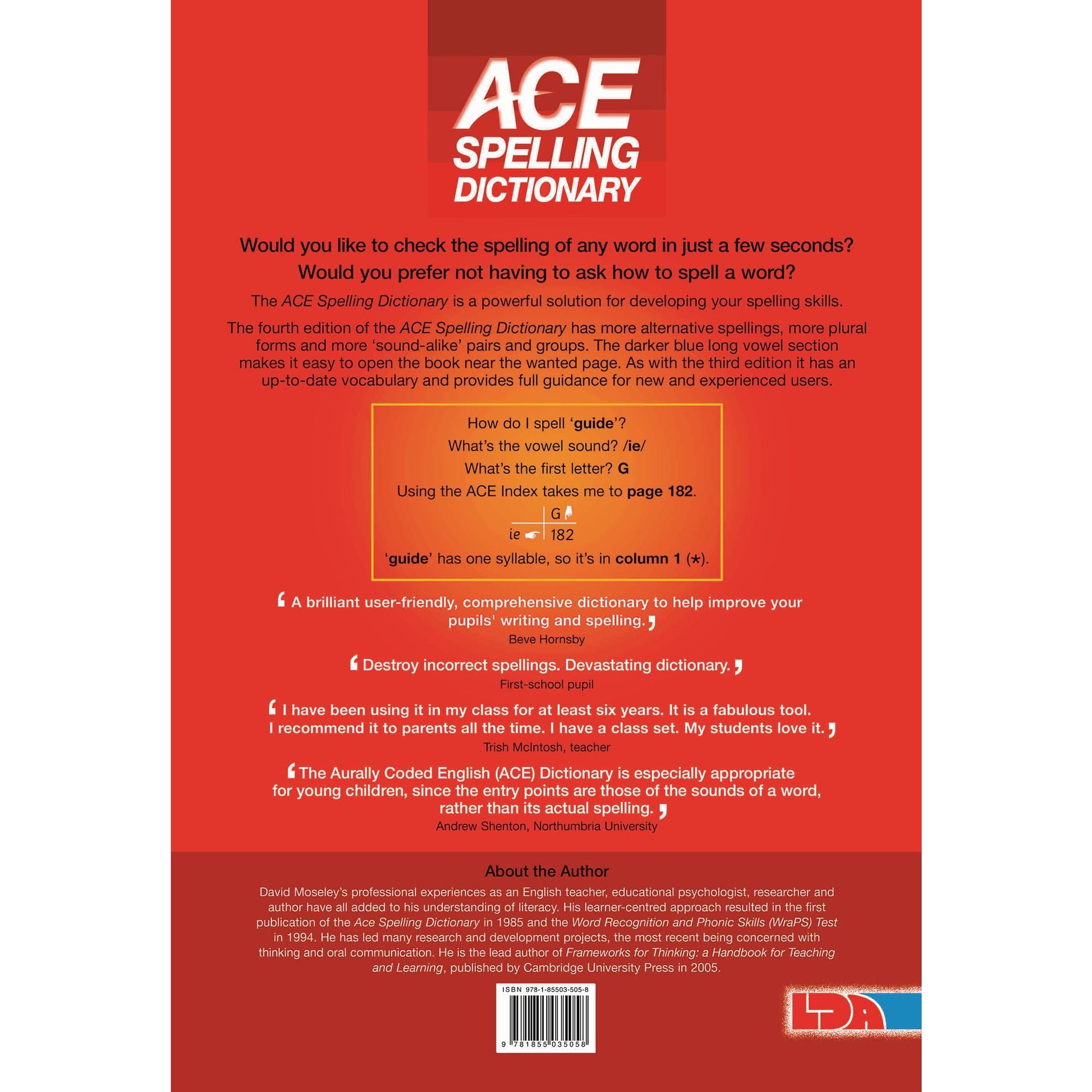 LDA ACE Spelling Dictionary - ABC School Supplies
