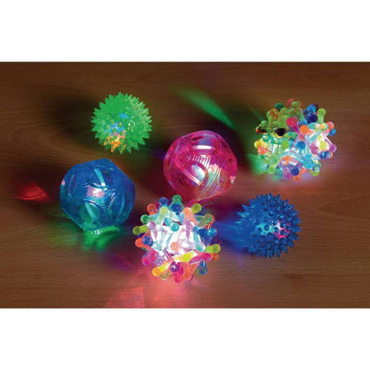 LDA Sensory Light Up Ball Set - Pack Of 6 - ABC School Supplies