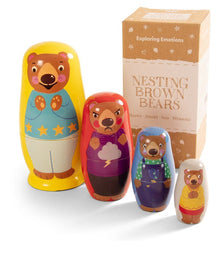 **Learn Well Nesting Brown Bears Set Of 4 - ABC School Supplies