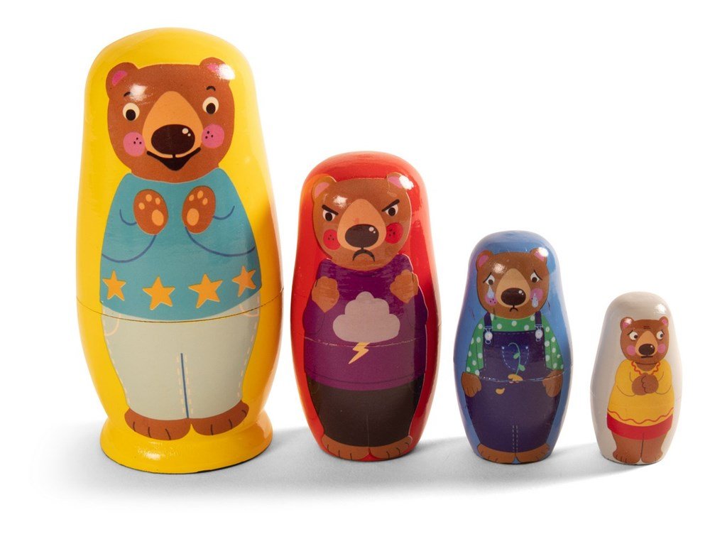 **Learn Well Nesting Brown Bears Set Of 4 - ABC School Supplies