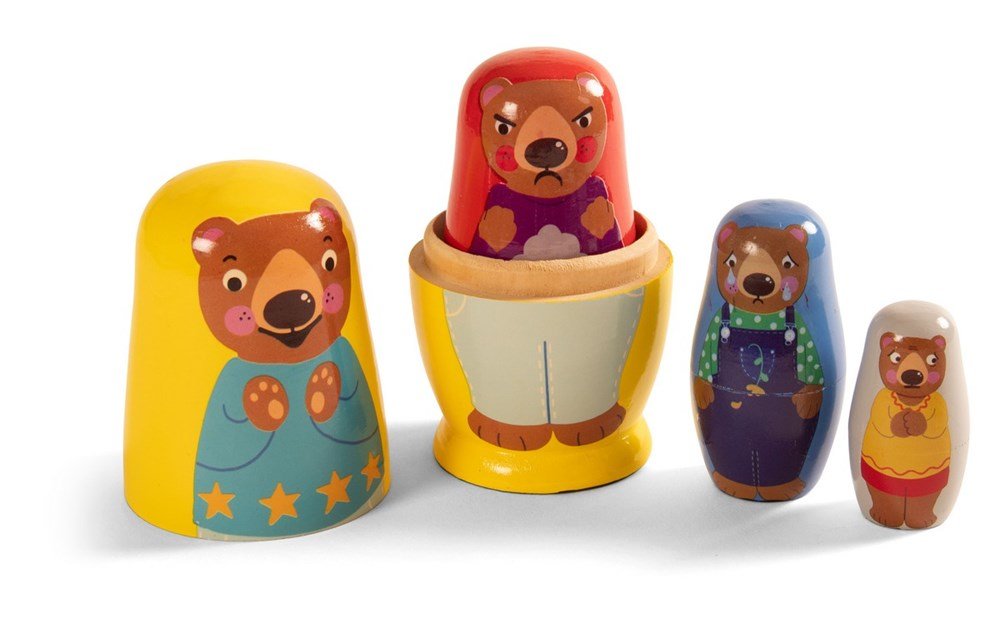 **Learn Well Nesting Brown Bears Set Of 4 - ABC School Supplies