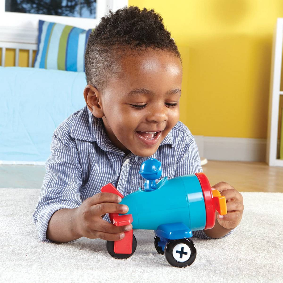 **Learning Resources 1 - 2 - 3 Build It! Car - Plane - Boat - ABC School Supplies