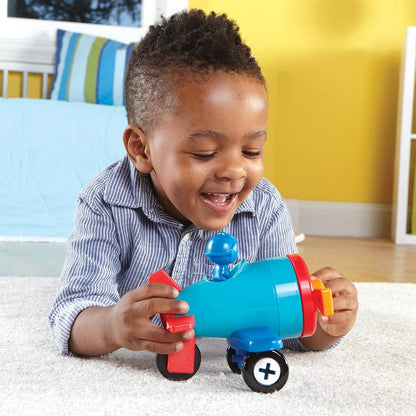 **Learning Resources 1 - 2 - 3 Build It! Car - Plane - Boat - ABC School Supplies